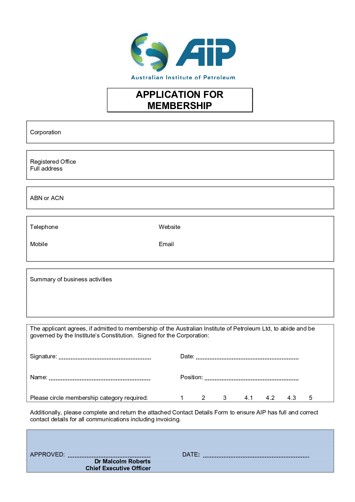 Membership Form 2025
